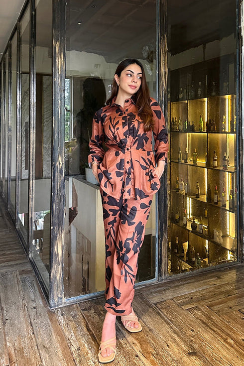 Stylish Brown Coord Set